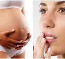 Herpes na rtech během těhotenství