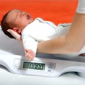 Norm přírůstek hmotnosti u dětí - tabulka se svědectvím